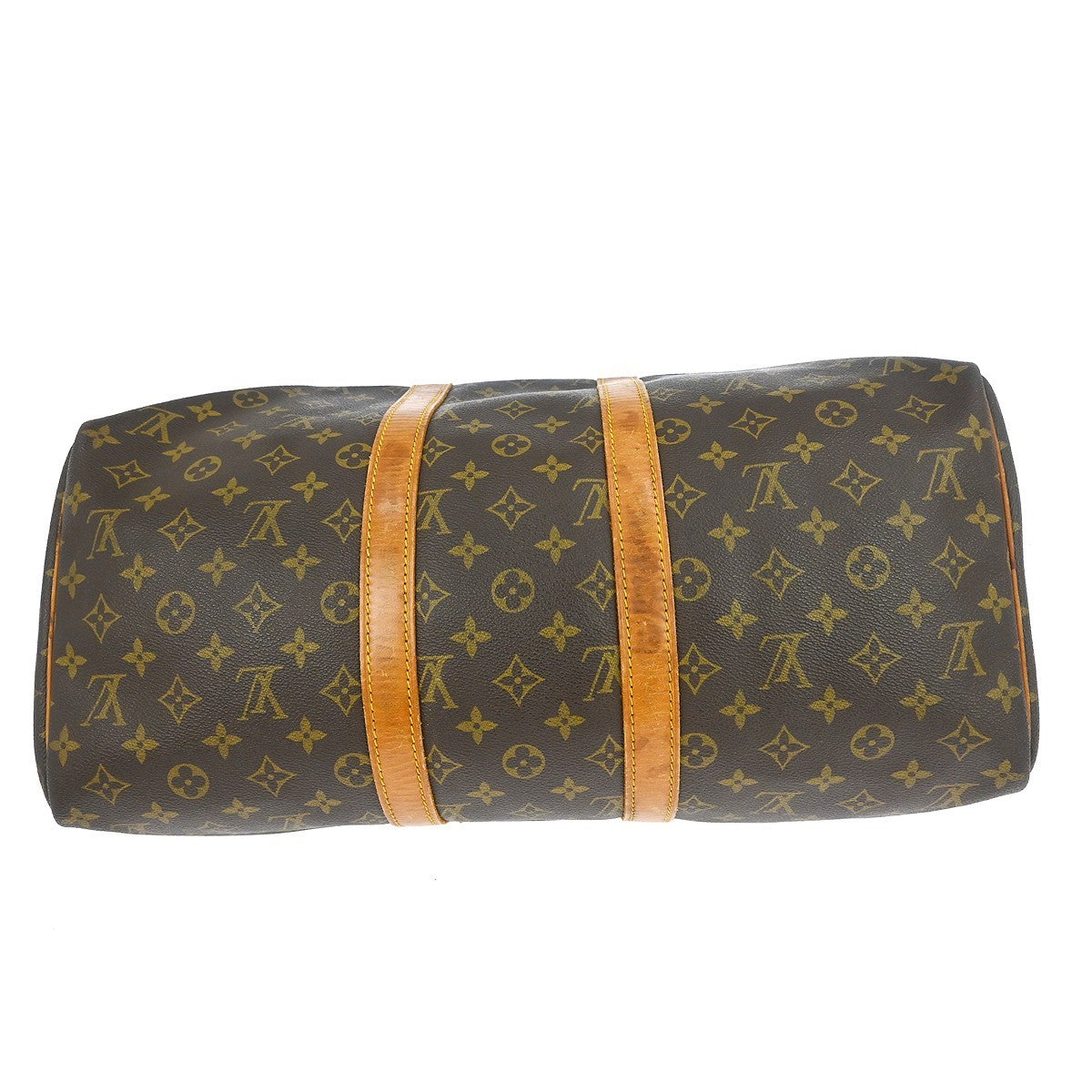 Louis Vuitton Keepall Monogram Brown Canvas Travel Bag Bag (Pre-Owned)