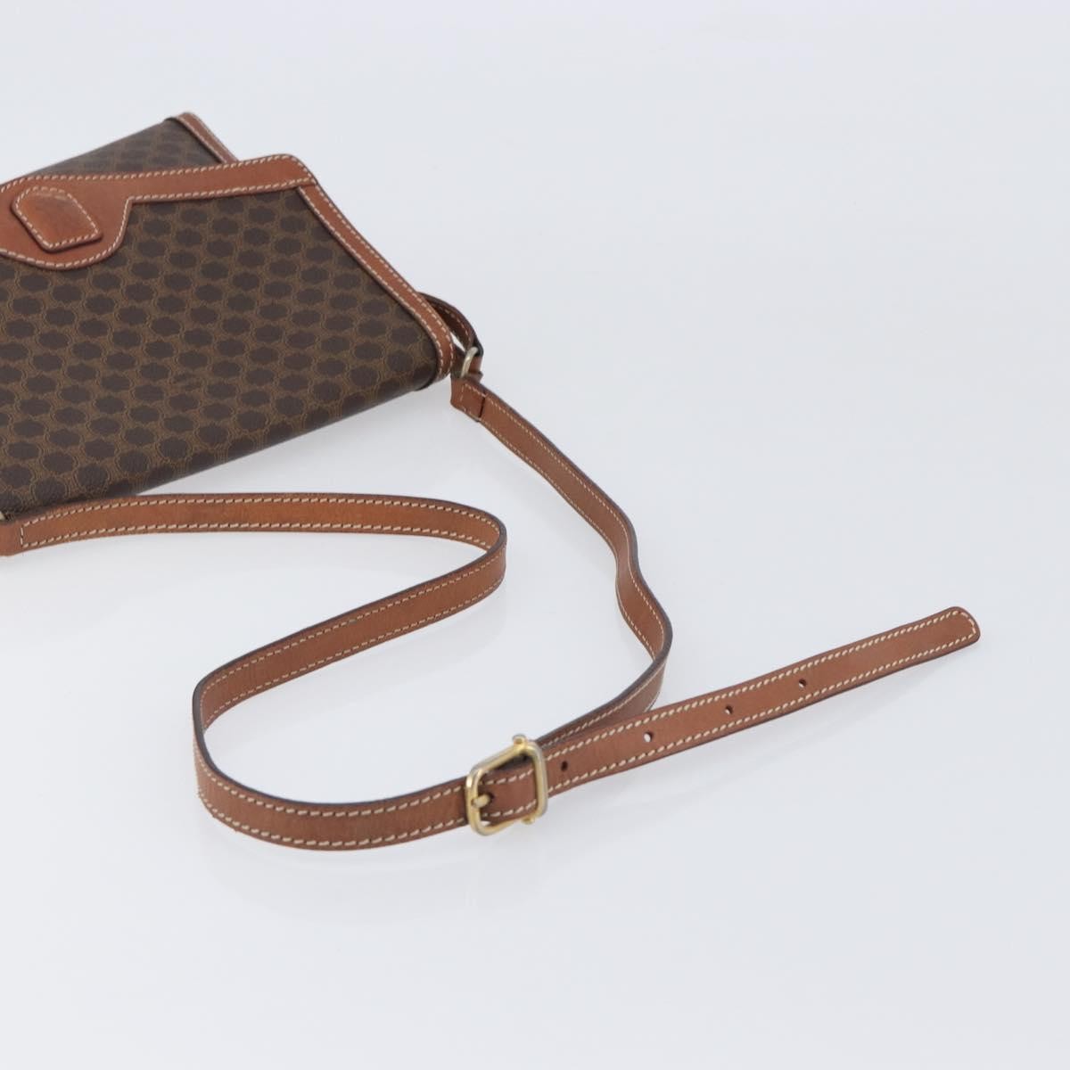 Celine Vintage Macadam Canvas Brown Canvas Backpack Bag (Pre-Owned)