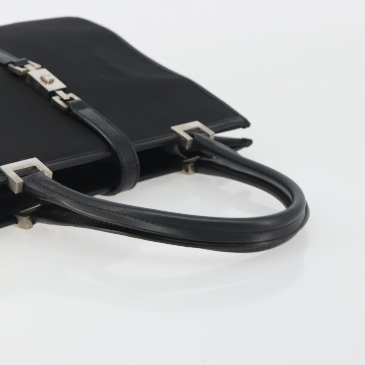 Gucci Jackie Gg Canvas Black Canvas Tote Bag Bag (Pre-Owned)