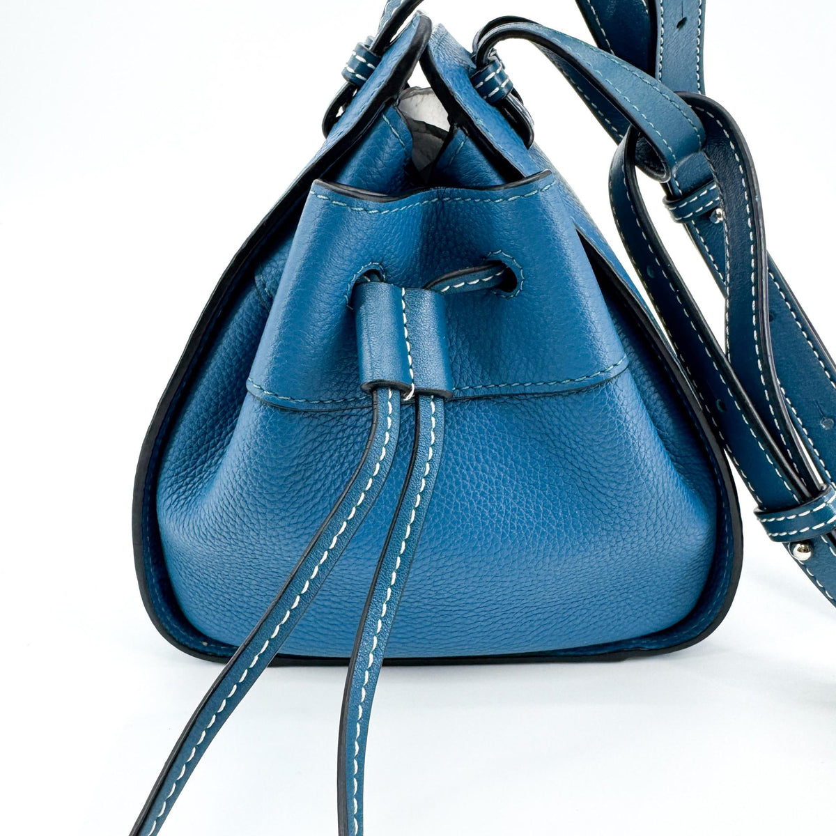 Loewe Hammock Leather Blue Leather Handbag (Pre-Owned)
