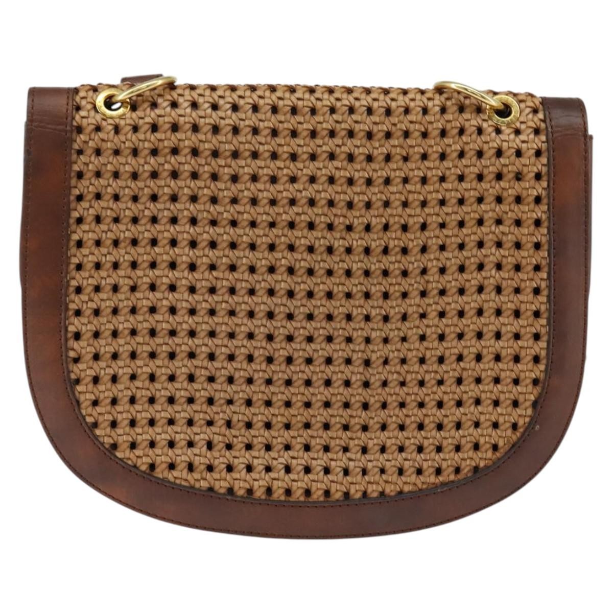 Stella Mccartney Flap Shoulder Polyester Brown Polyester Shoulder Bag Bag (Pre-Owned)