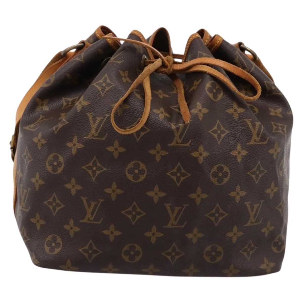 Louis Vuitton Petit Noe Monogram Canvas Brown Canvas Handbag (Pre-Owned)