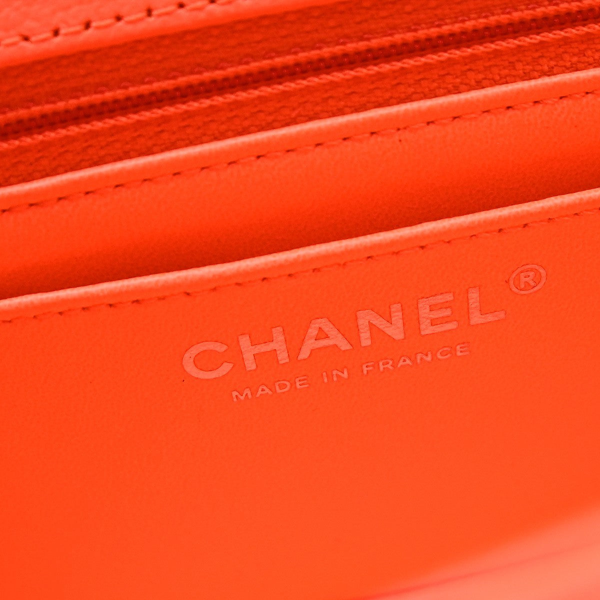 Chanel So Black Reissue 2.55 Flap Quilted Aged Calfskin Orange Leather Shoulder Bag Bag (Pre-Owned)