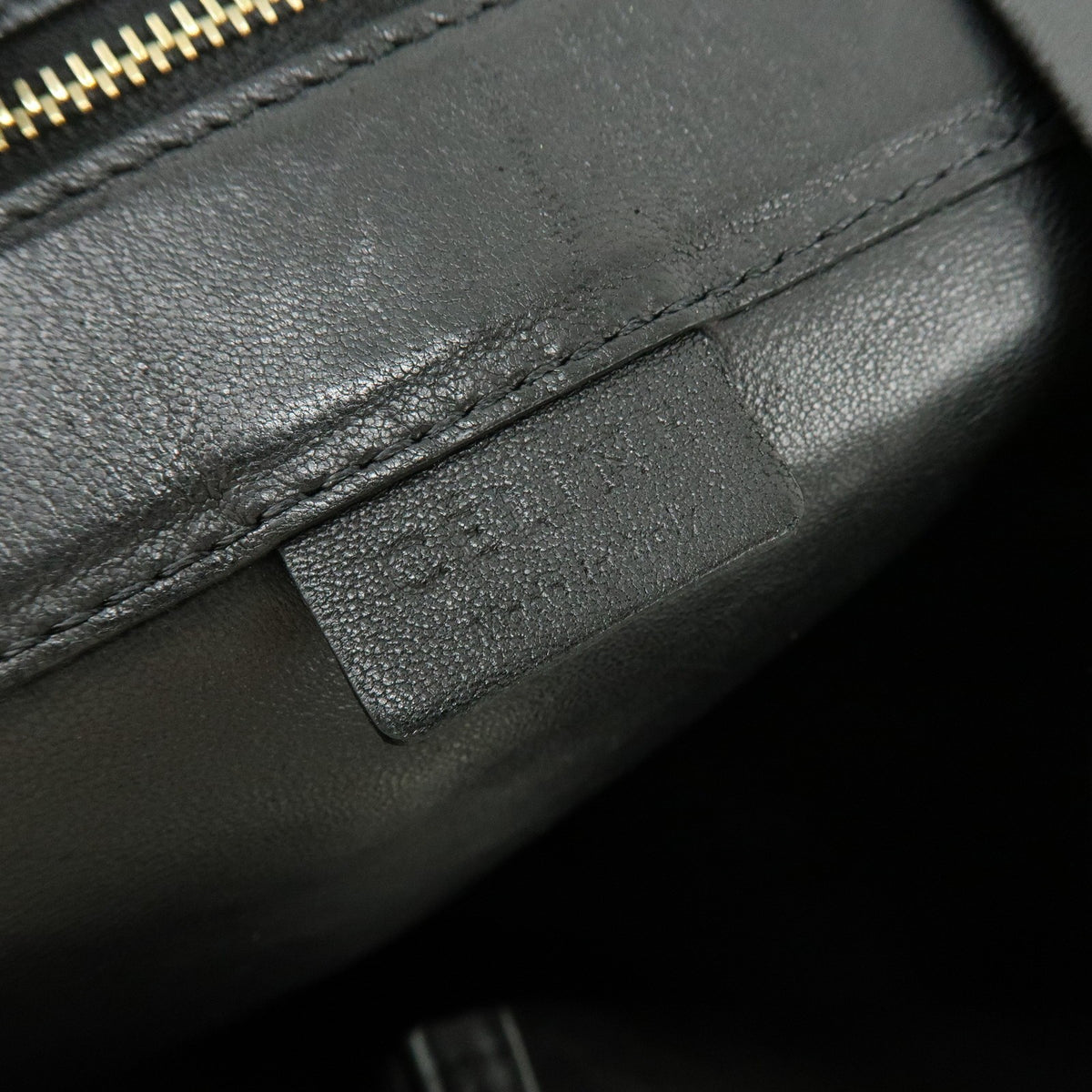 Celine Vertical Cabas Leather Black Leather Tote Bag Bag (Pre-Owned)