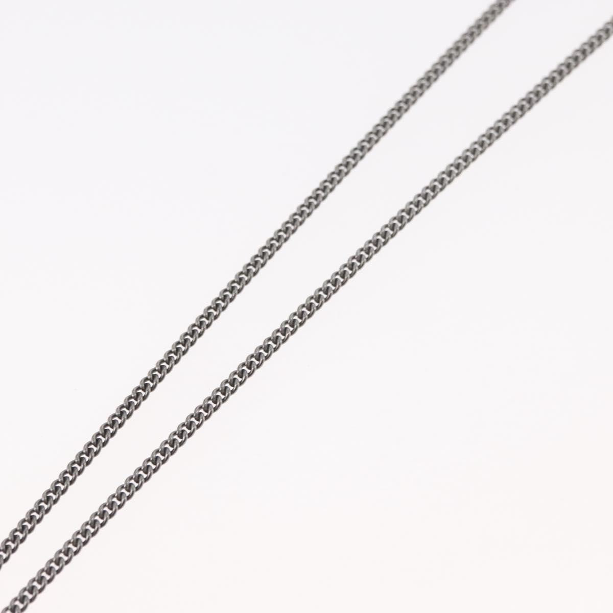 Chanel Coco Long Metal With Faux Pearls And Crystals Black Metal Necklace Jewelry (Pre-Owned)
