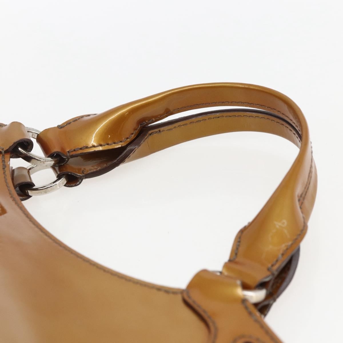 Cartier Marcello Patent Leather Yellow Patent_Leather Handbag (Pre-Owned)