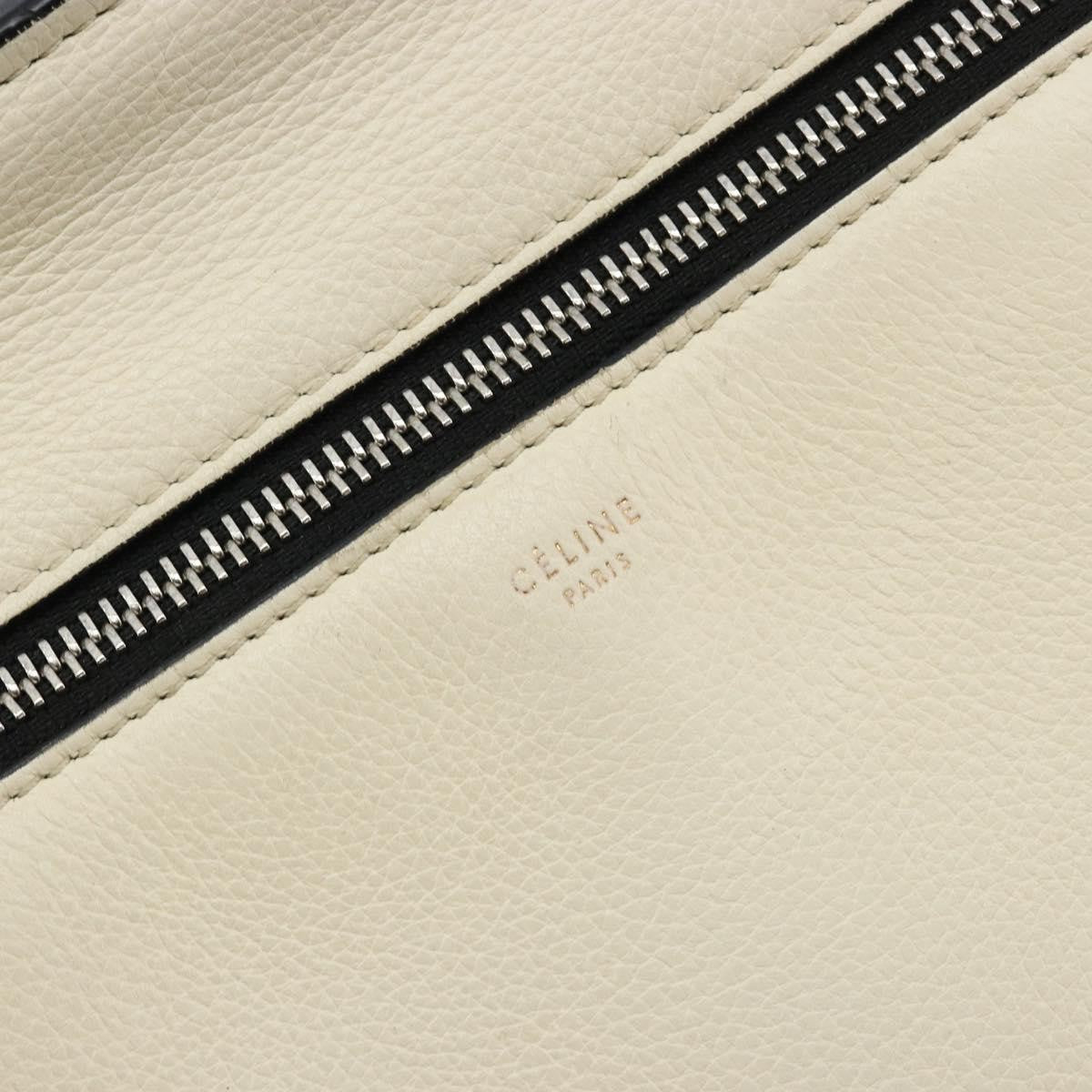 Celine Edge Leather White Leather Handbag (Pre-Owned)