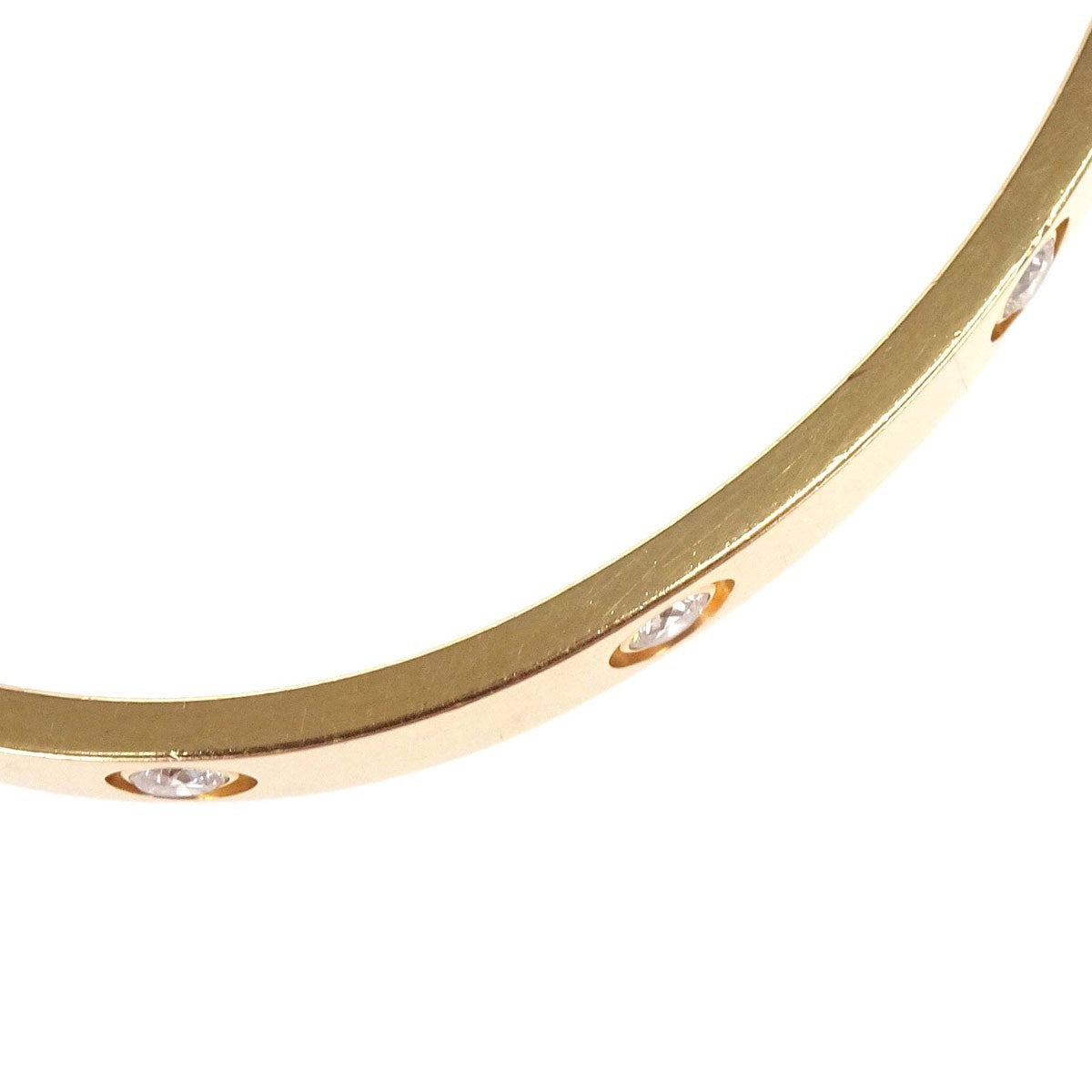 Cartier Love 18K Rose Gold And Diamonds Gold Gold Bracelet Jewelry (Pre-Owned)