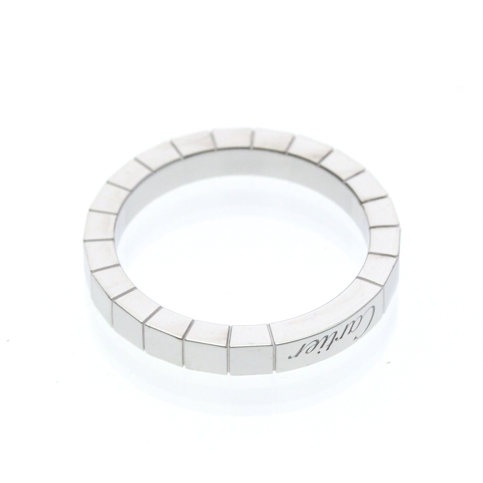 Cartier Lanieres 18K White Gold Silver White_Gold Ring Jewelry (Pre-Owned)