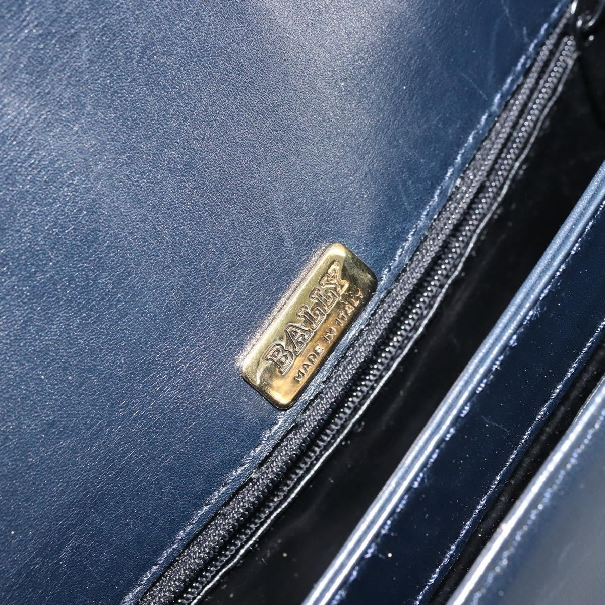 Bally Vintage Leather Black Leather Shoulder Bag Bag (Pre-Owned)