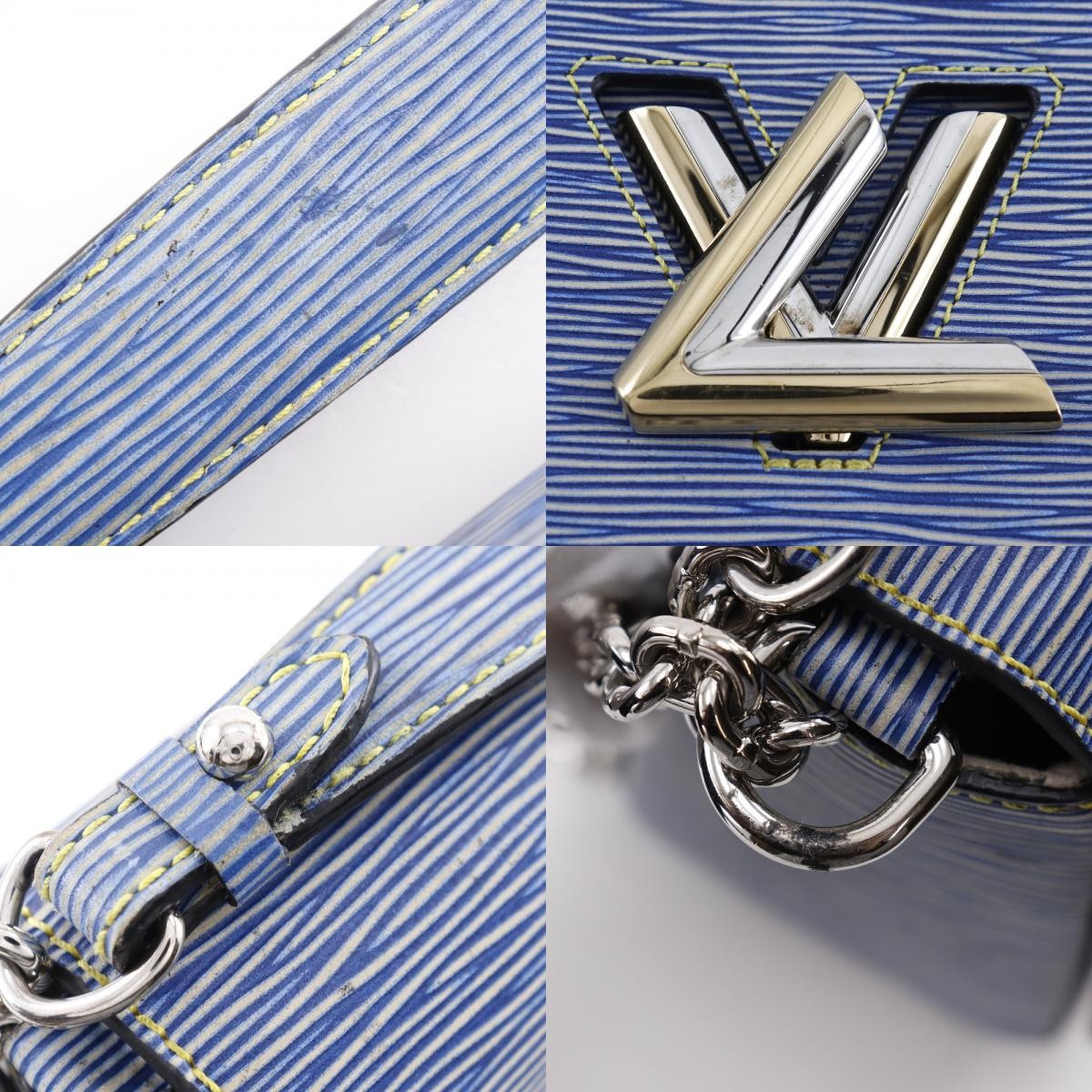 Louis Vuitton Twist Epi Leather Blue Leather Shoulder Bag Bag (Pre-Owned)