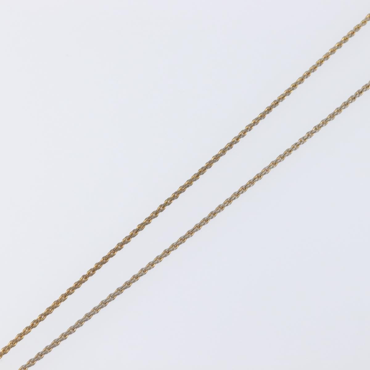 Christian Dior Vintage Cd Pendant Metal Gold Metal Necklace Jewelry (Pre-Owned)