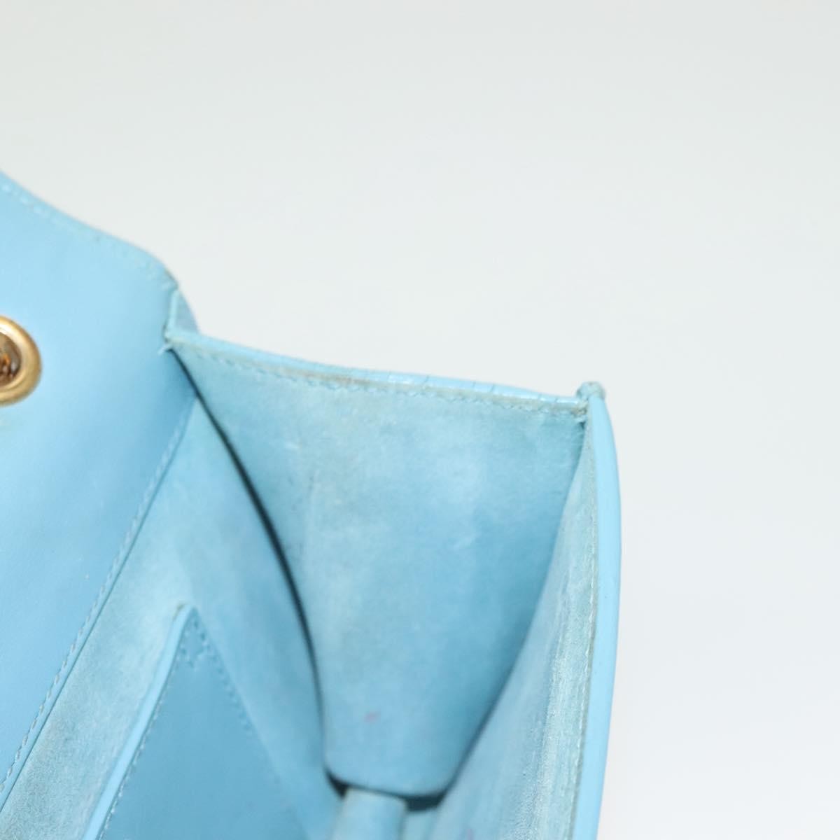 Saint Laurent Betty Leather Blue Leather Shoulder Bag Bag (Pre-Owned)