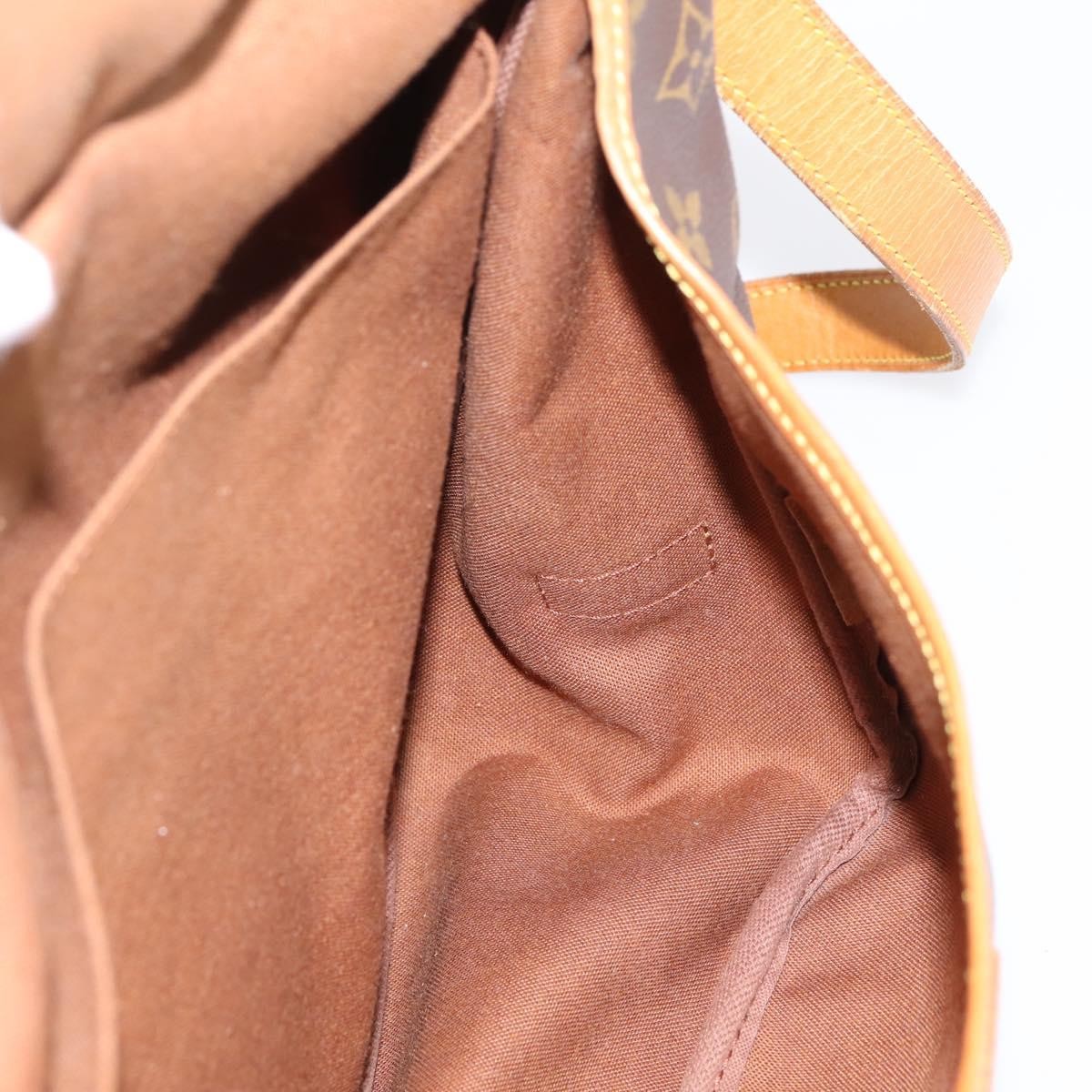 Louis Vuitton Saumur Monogram Brown Canvas Shoulder Bag Bag (Pre-Owned)