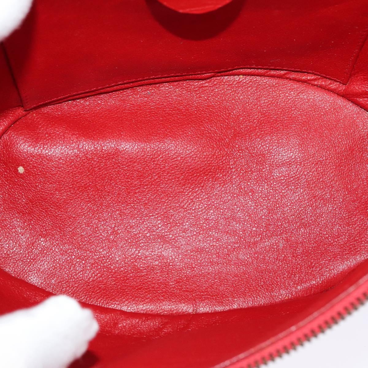 Celine Vanity Leather Red Leather Shoulder Bag Bag (Pre-Owned)
