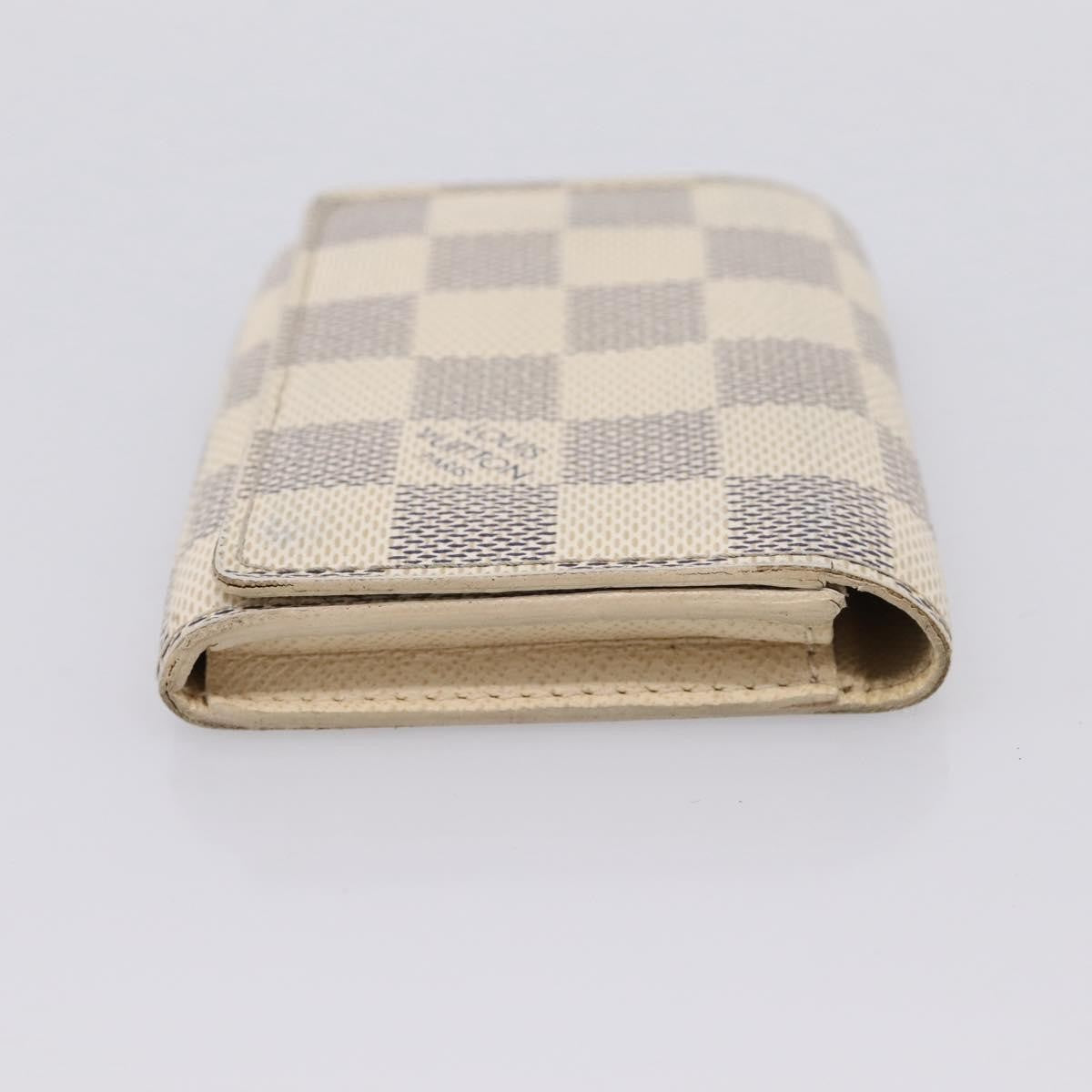 Louis Vuitton Envelope Business Card Holder Damier White Canvas Card Holders Accessory (Pre-Owned)