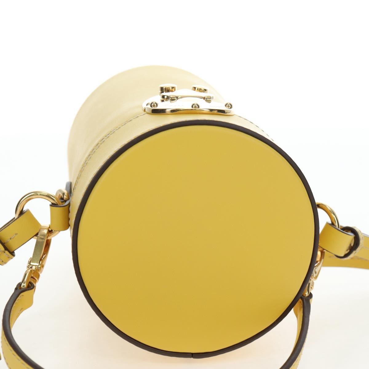Miu Miu Vintage Leather Yellow Leather Handbag (Pre-Owned)