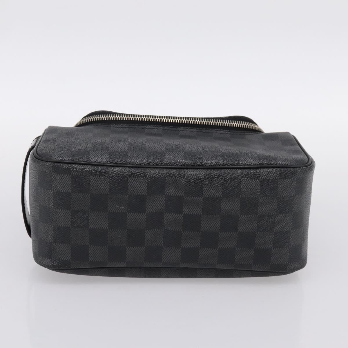 Louis Vuitton Trousse Toilette Damier Canvas Black Canvas Clutche & Pouche Bag (Pre-Owned)