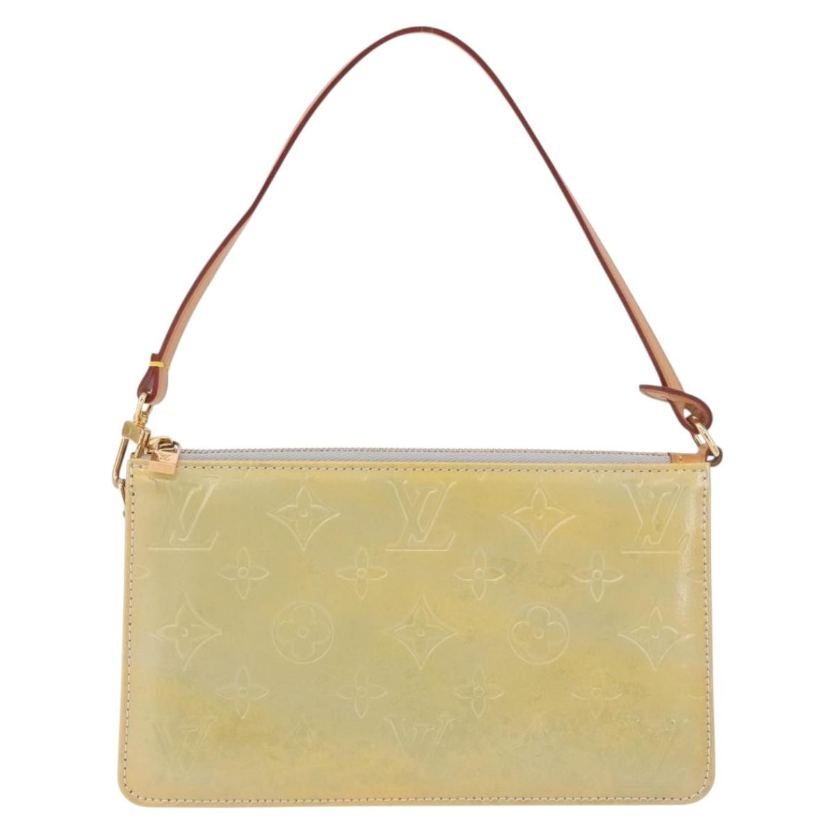 Louis Vuitton Lexington Pochette Patent Leather Gray Patent_Leather Clutche & Pouche Bag (Pre-Owned)