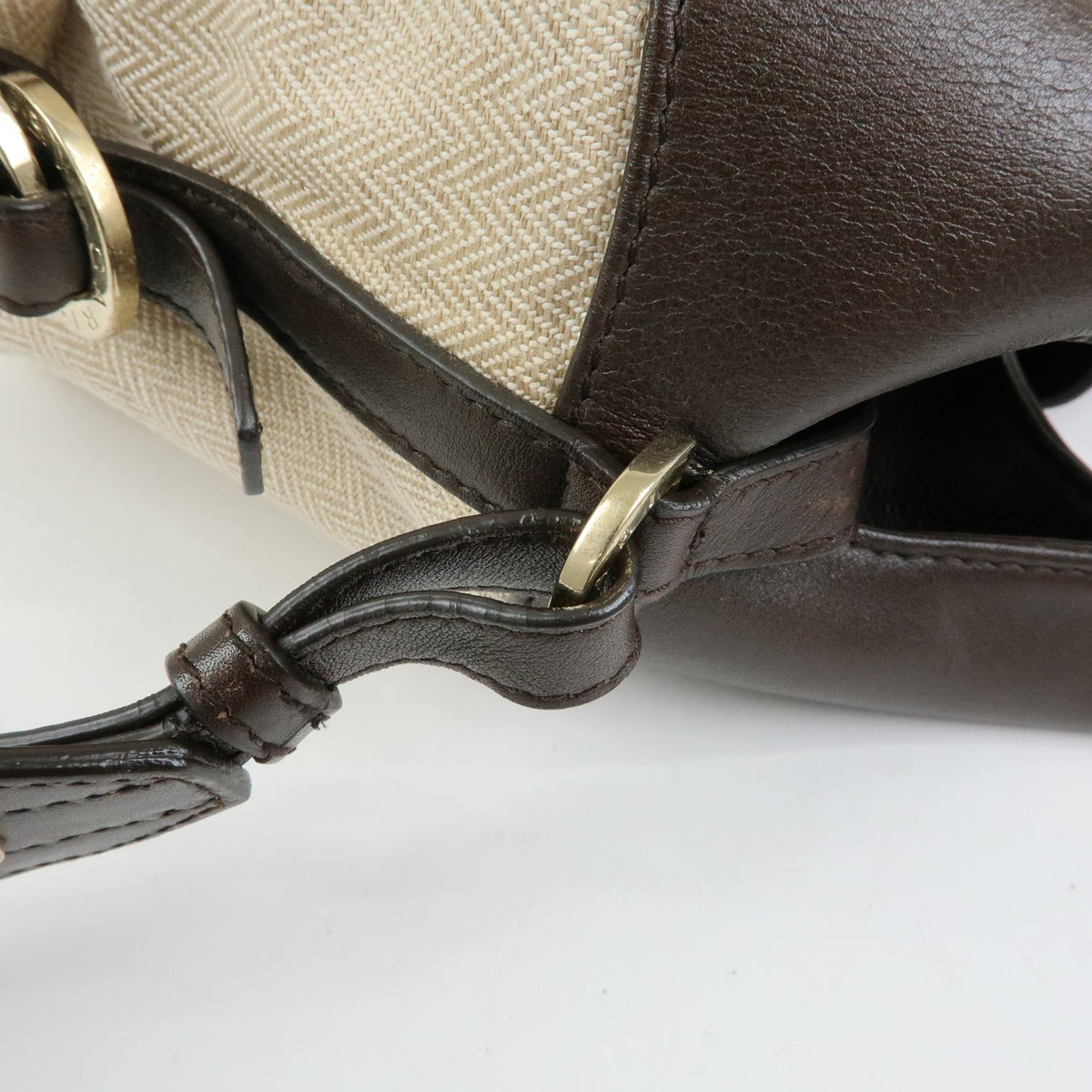 Bvlgari Chandra Hobo Canvas And Leather Beige Canvas Shoulder Bag Bag (Pre-Owned)