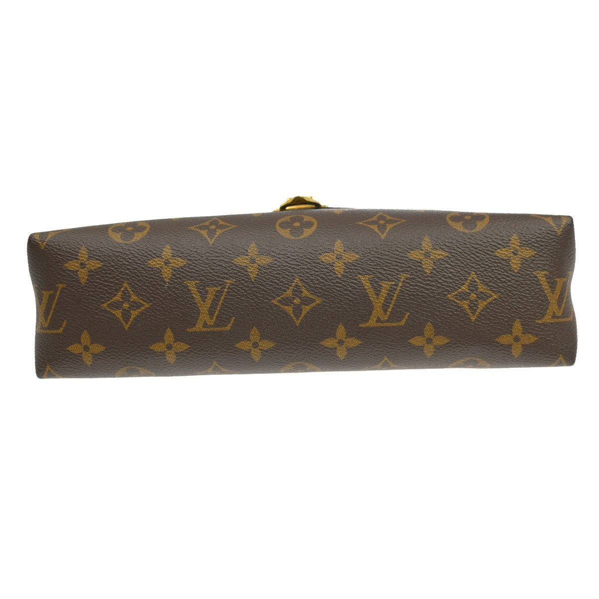 Louis Vuitton Saint Placide Monogram Canvas And Leather Brown Canvas Shoulder Bag Bag (Pre-Owned)