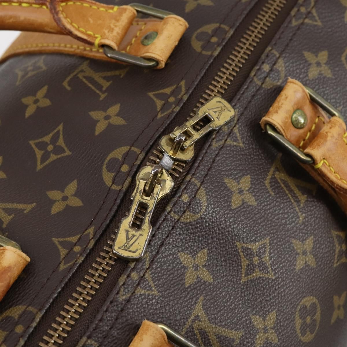 Louis Vuitton Keepall Monogram Canvas Brown Canvas Travel Bag Bag (Pre-Owned)