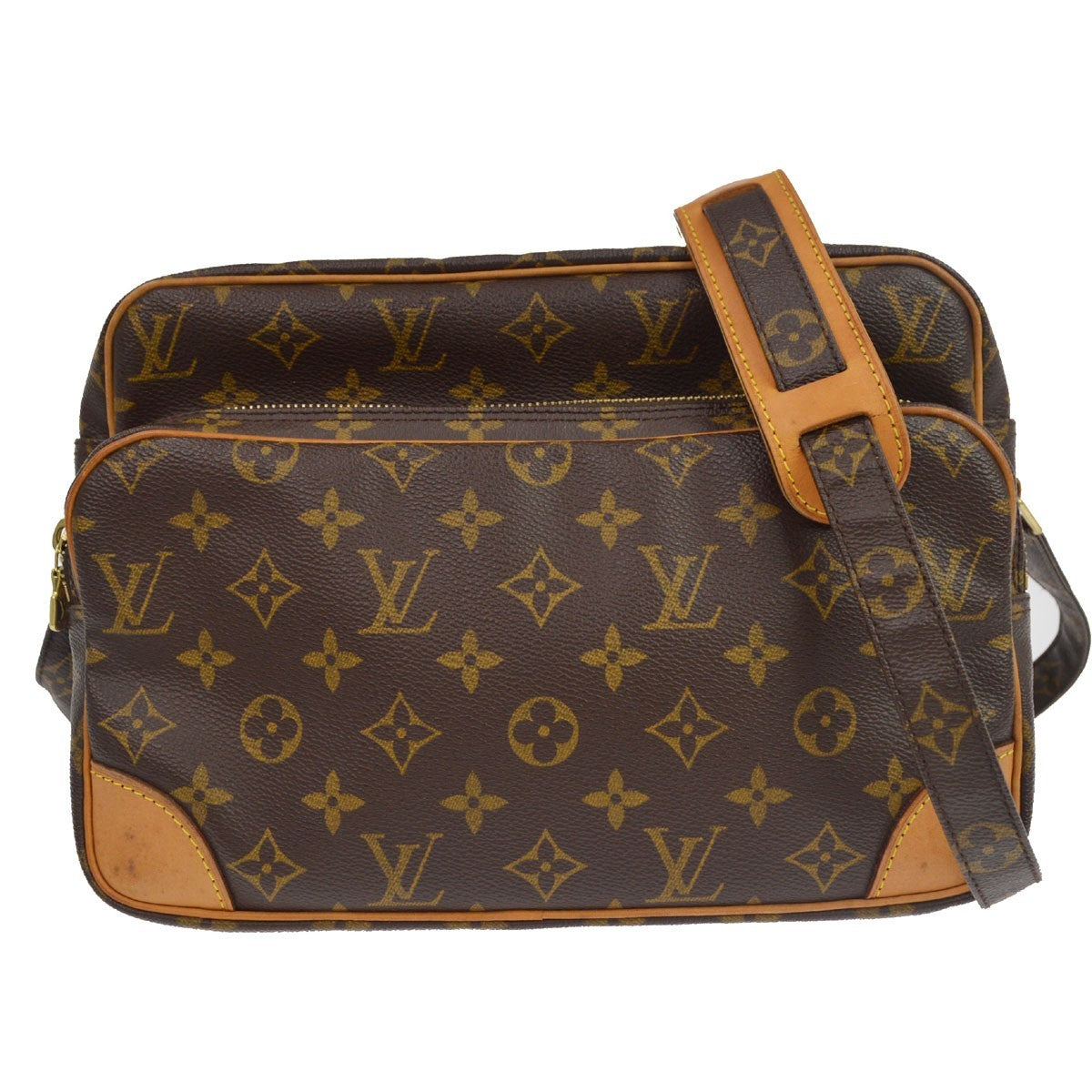 Louis Vuitton Nil Shoulder Bag Monogram Canvas Brown Canvas Shoulder Bag Bag (Pre-Owned)