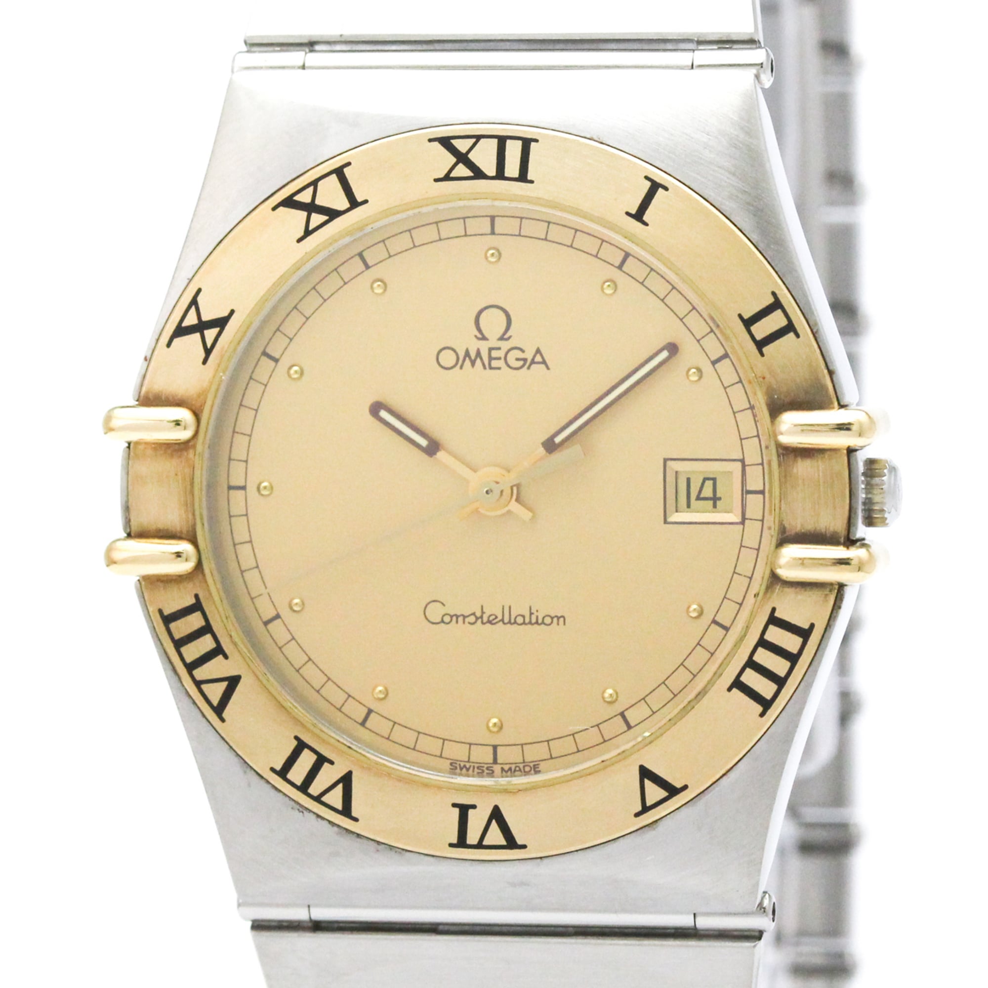 Omega Constellation Gmt Stainless Steel And Yellow Gold (18K) Watch (Pre-Owned)