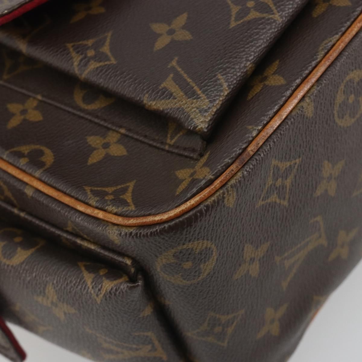 Louis Vuitton Excentri-Cite Monogram Canvas Brown Canvas Handbag (Pre-Owned)