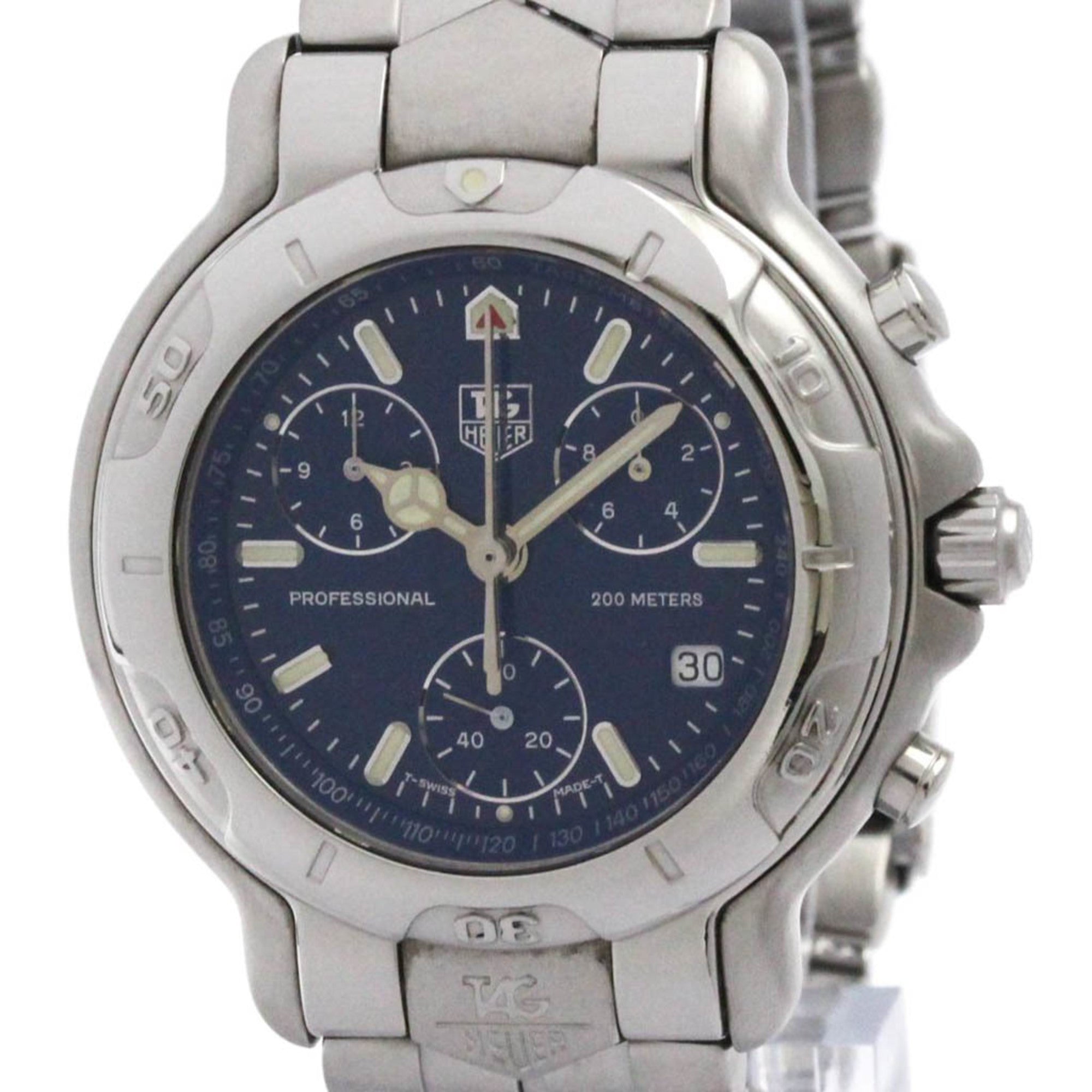Tag Heuer Professional 6000 Quartz Stainless Steel Watch (Pre-Owned)