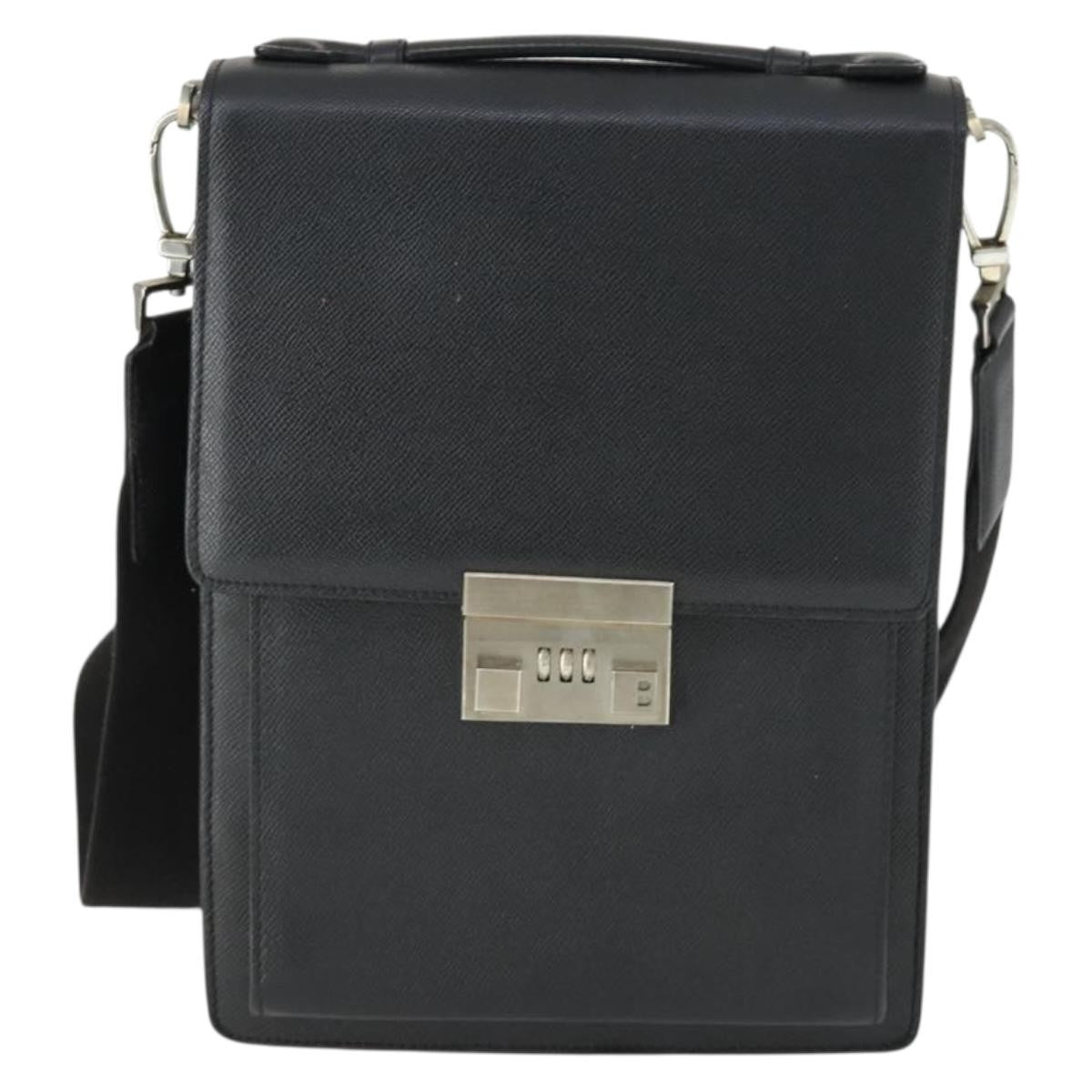 Bally Vintage Leather Black Leather Shoulder Bag Bag (Pre-Owned)