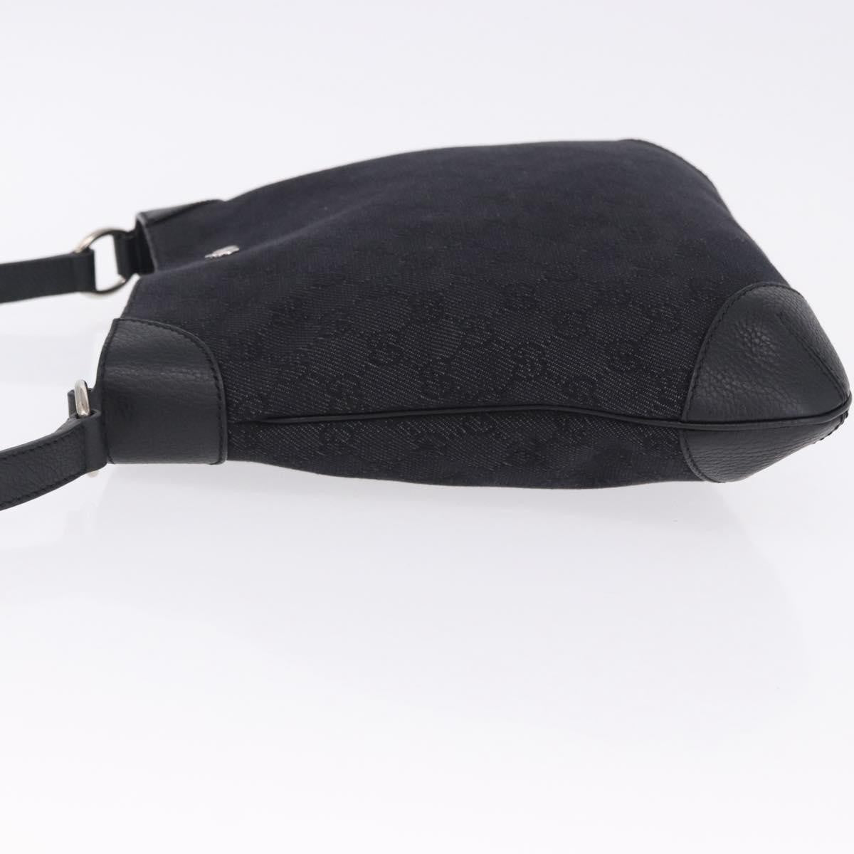Gucci Original Messenger Gg Canvas And Leather Black Canvas Shoulder Bag Bag (Pre-Owned)