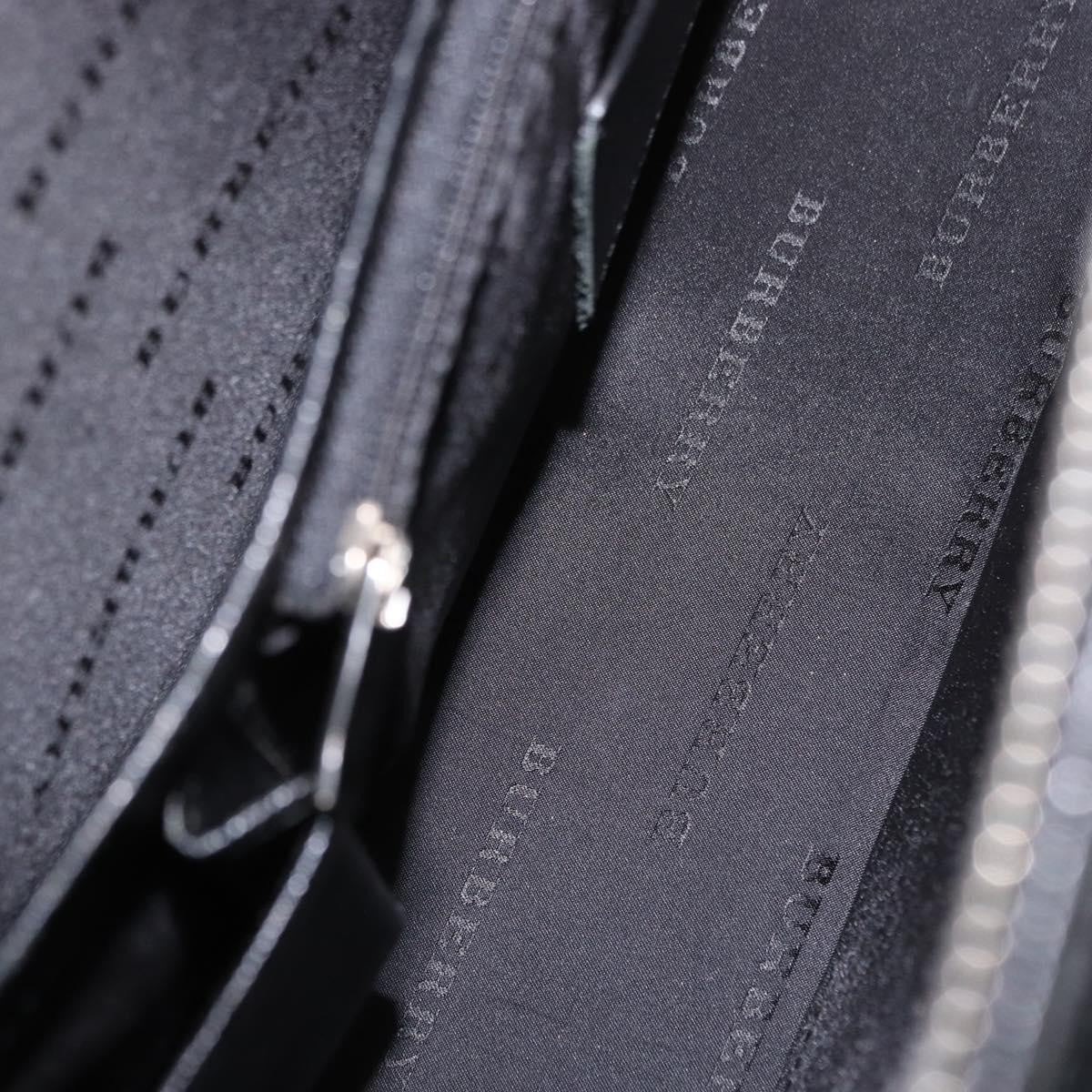 Burberry Business Black Leather Black Leather Briefcase Bag (Pre-Owned)