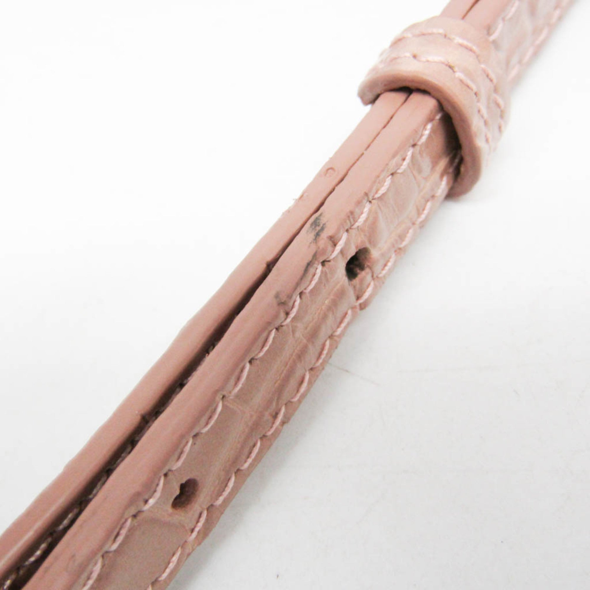 Balenciaga Hourglass Crocodile Embossed Pink Leather Handbag (Pre-Owned)