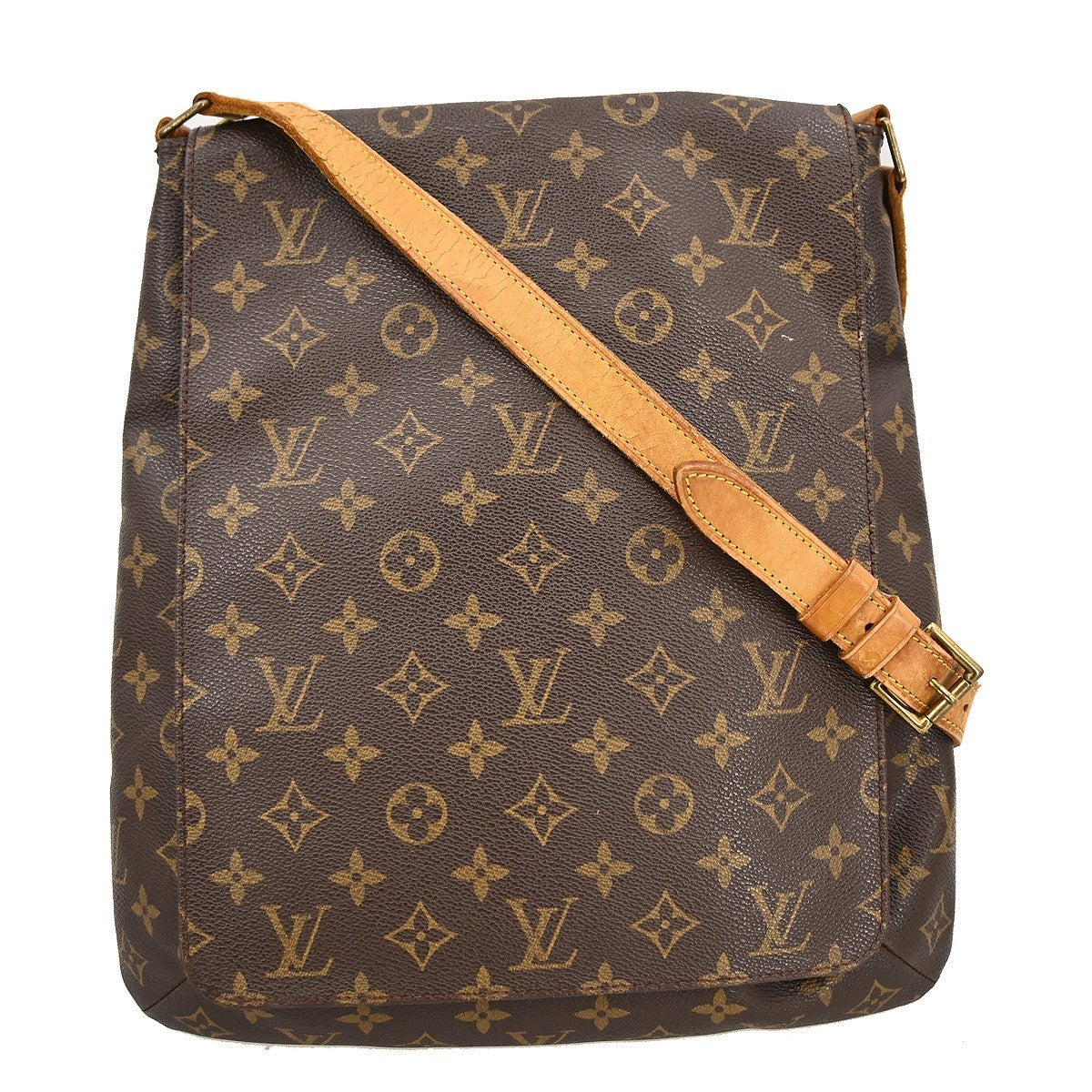 Louis Vuitton Musette Monogram Canvas Brown Canvas Shoulder Bag Bag (Pre-Owned)