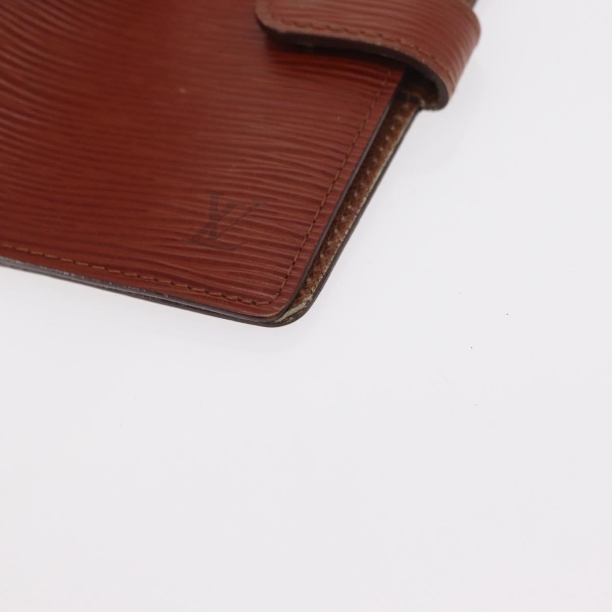 Louis Vuitton Agenda Cover Epi Leather Brown Leather Wallets Accessory (Pre-Owned)