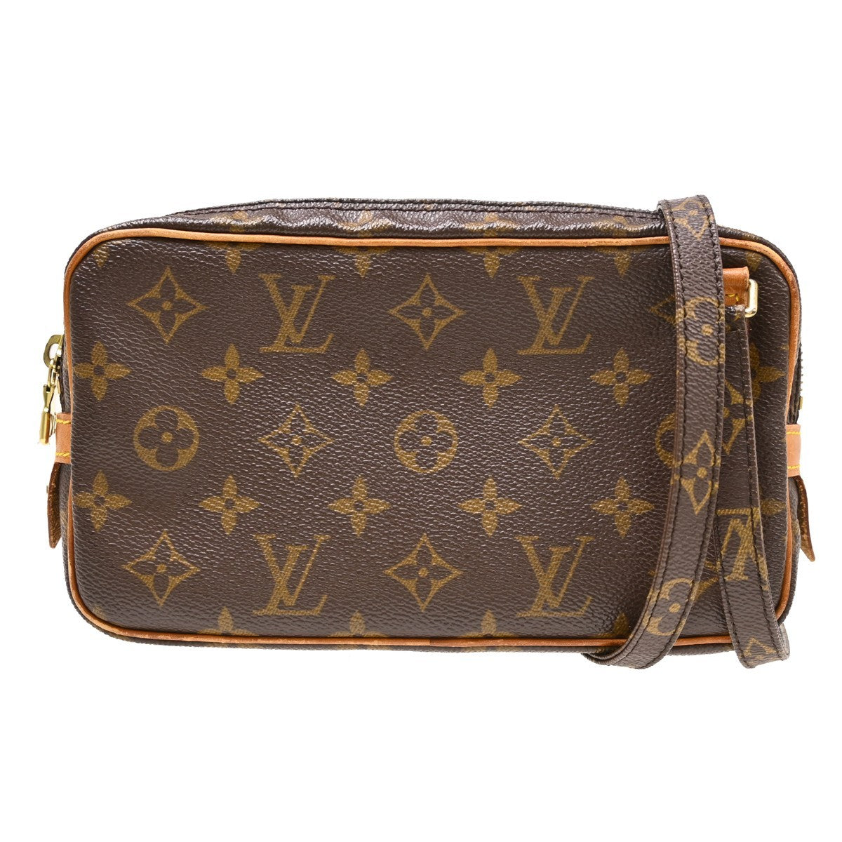 Louis Vuitton Pochette Marly Bandouliere Monogram Canvas Brown Canvas Shoulder Bag Bag (Pre-Owned)