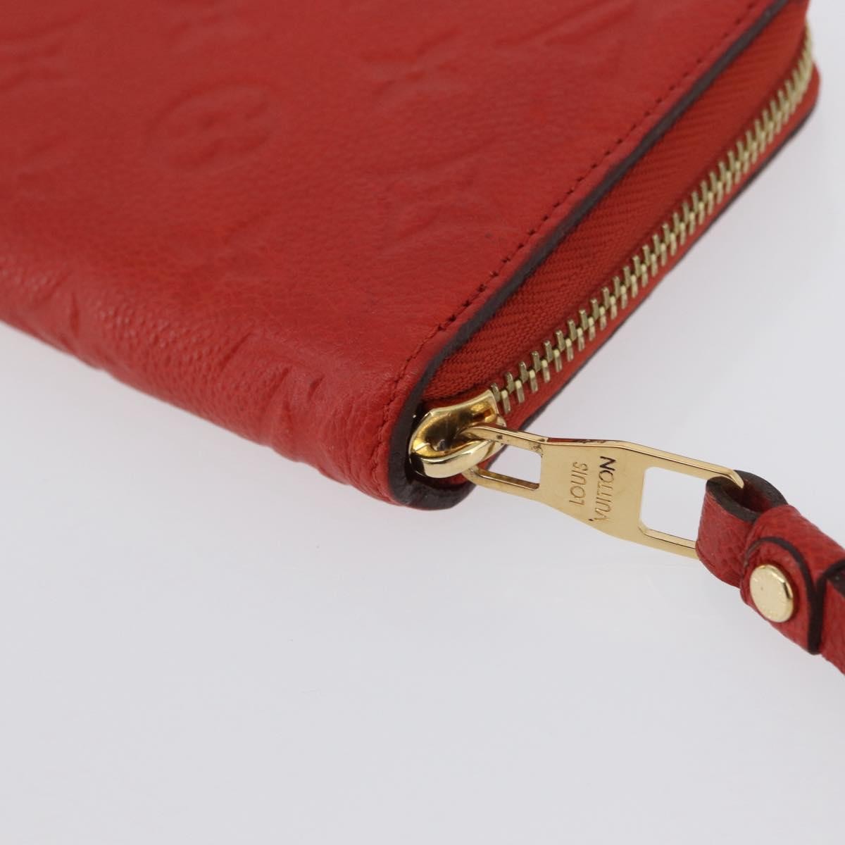 Louis Vuitton Portefeuille Zippy Monogramme Empreinte Monogramme Empreinte Orange Leather Wallets Accessory (Pre-Owned)