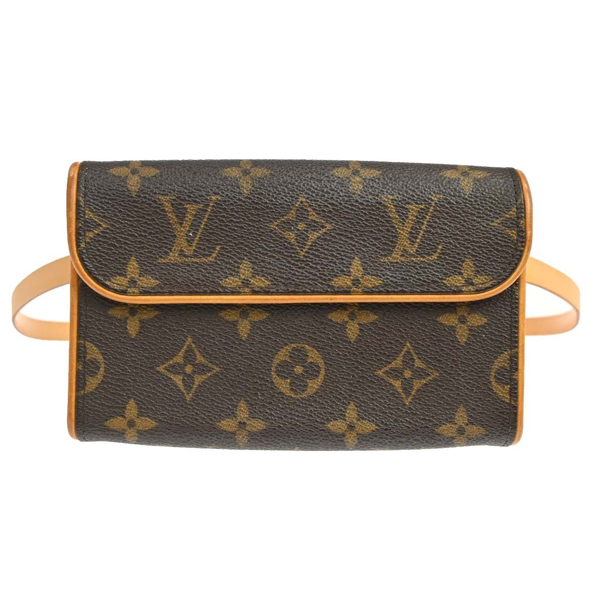 Louis Vuitton Florentine Waist Monogram Canvas Brown Canvas Handbag (Pre-Owned)