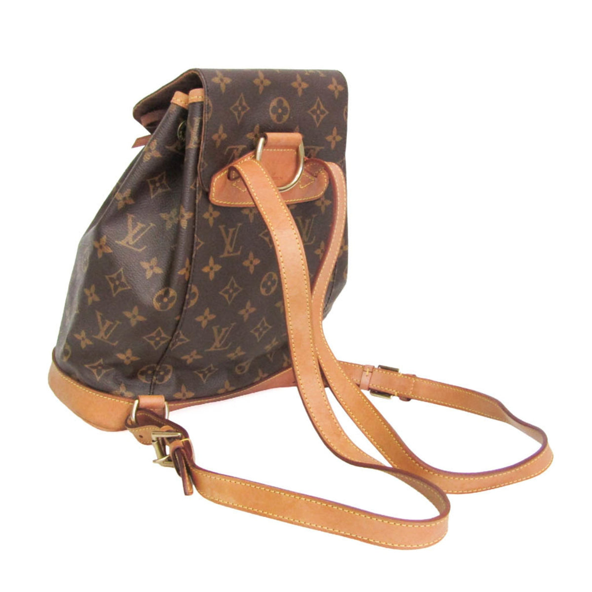Louis Vuitton Vintage Montsouris Monogram Canvas Brown Canvas Backpack Bag (Pre-Owned)