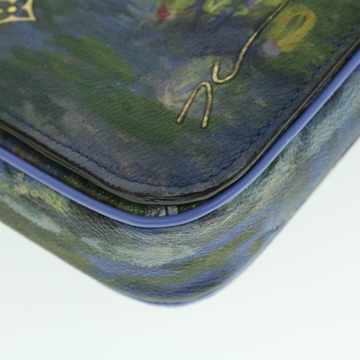 Louis Vuitton Pochette Metis Limited Edition Jeff Koons Monet Print Canvas Multicolour Canvas Clutche & Pouche Bag (Pre-Owned)
