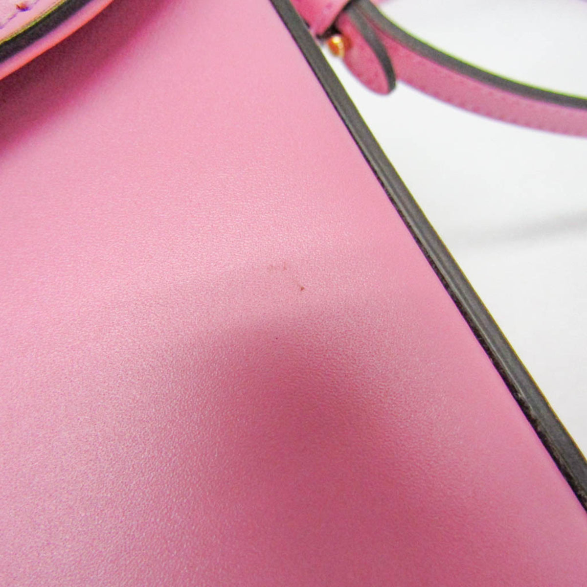 Gucci Bamboo Top Handle Leather Pink Leather Backpack Bag (Pre-Owned)