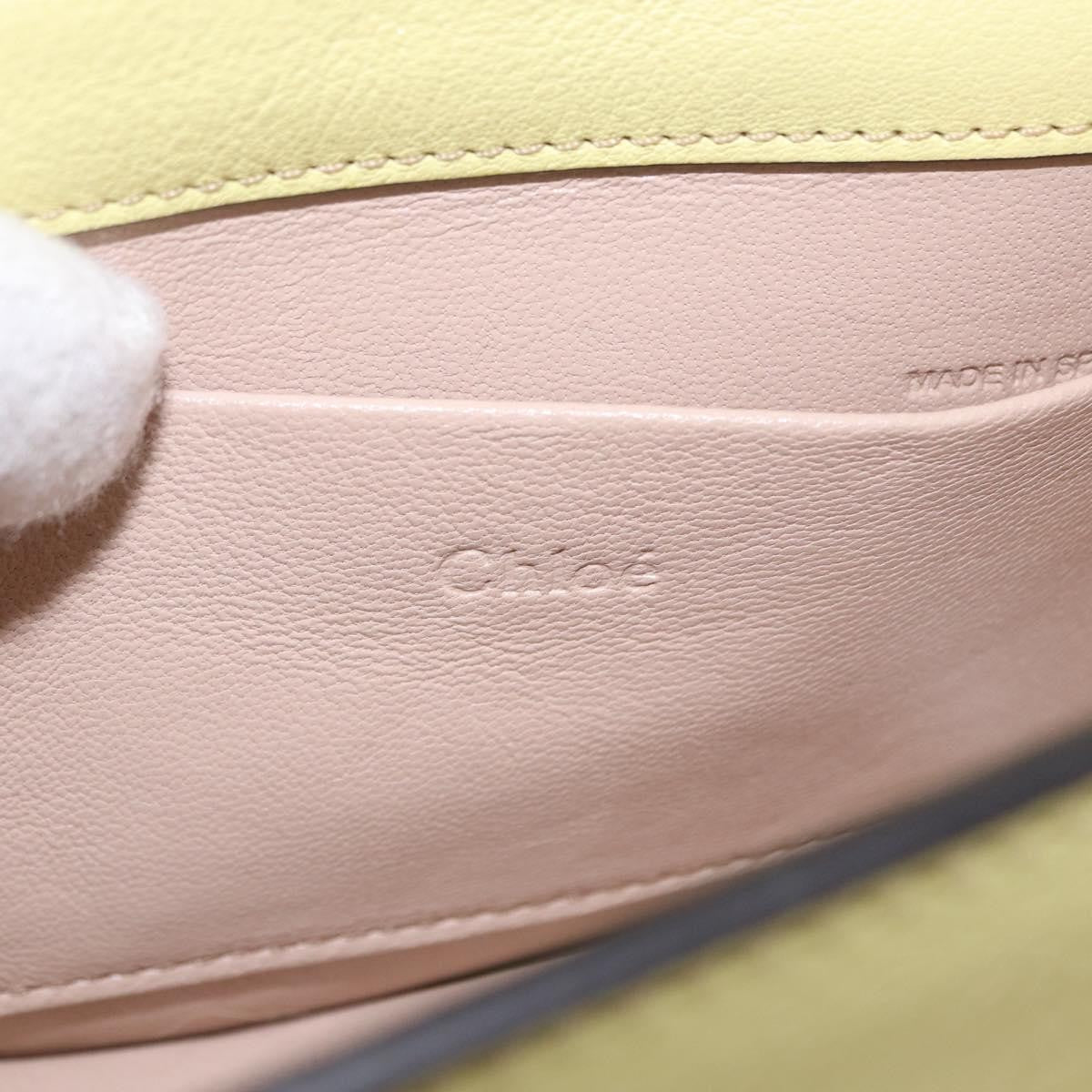 Chloe Nile Leather Yellow Leather Handbag (Pre-Owned)