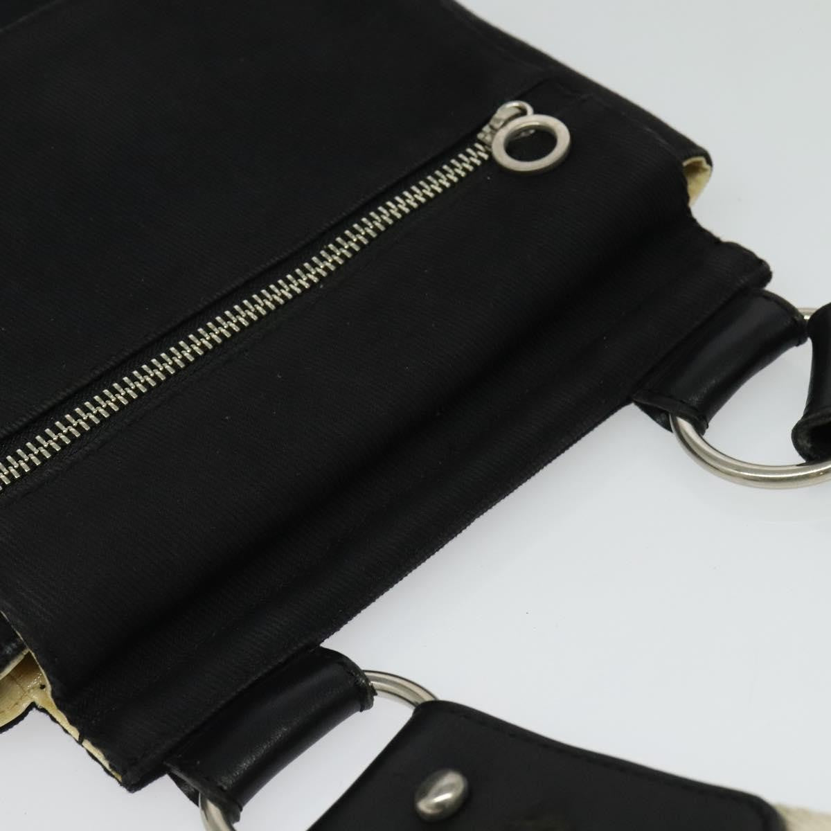Burberry Blue Label Canvas Black Canvas Shoulder Bag Bag (Pre-Owned)