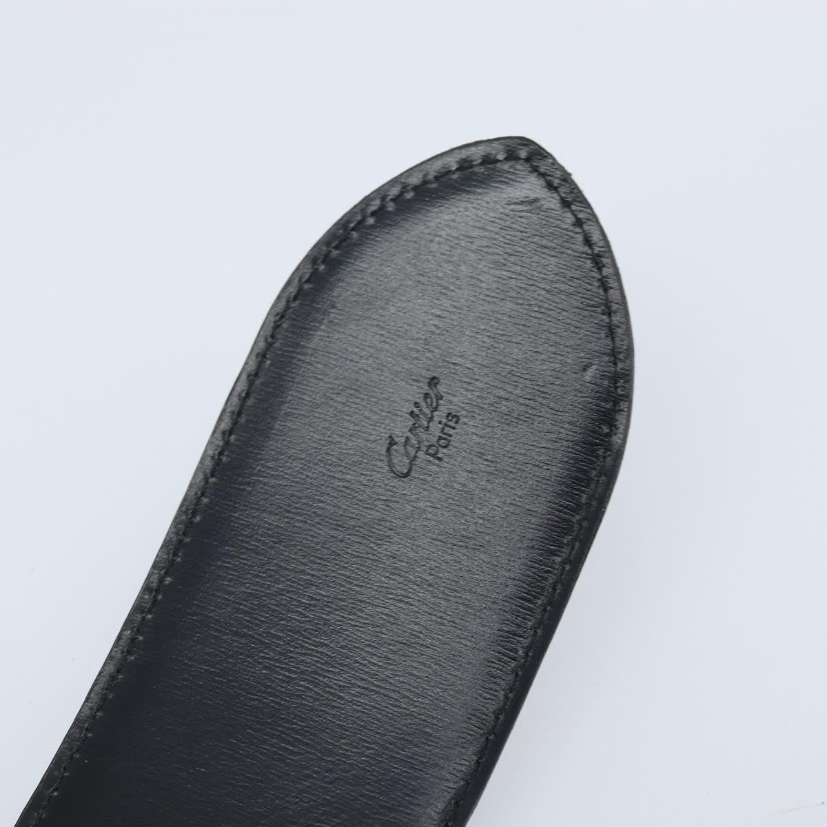 Cartier Trinity Belt Leather Black Leather Belts Accessory (Pre-Owned)