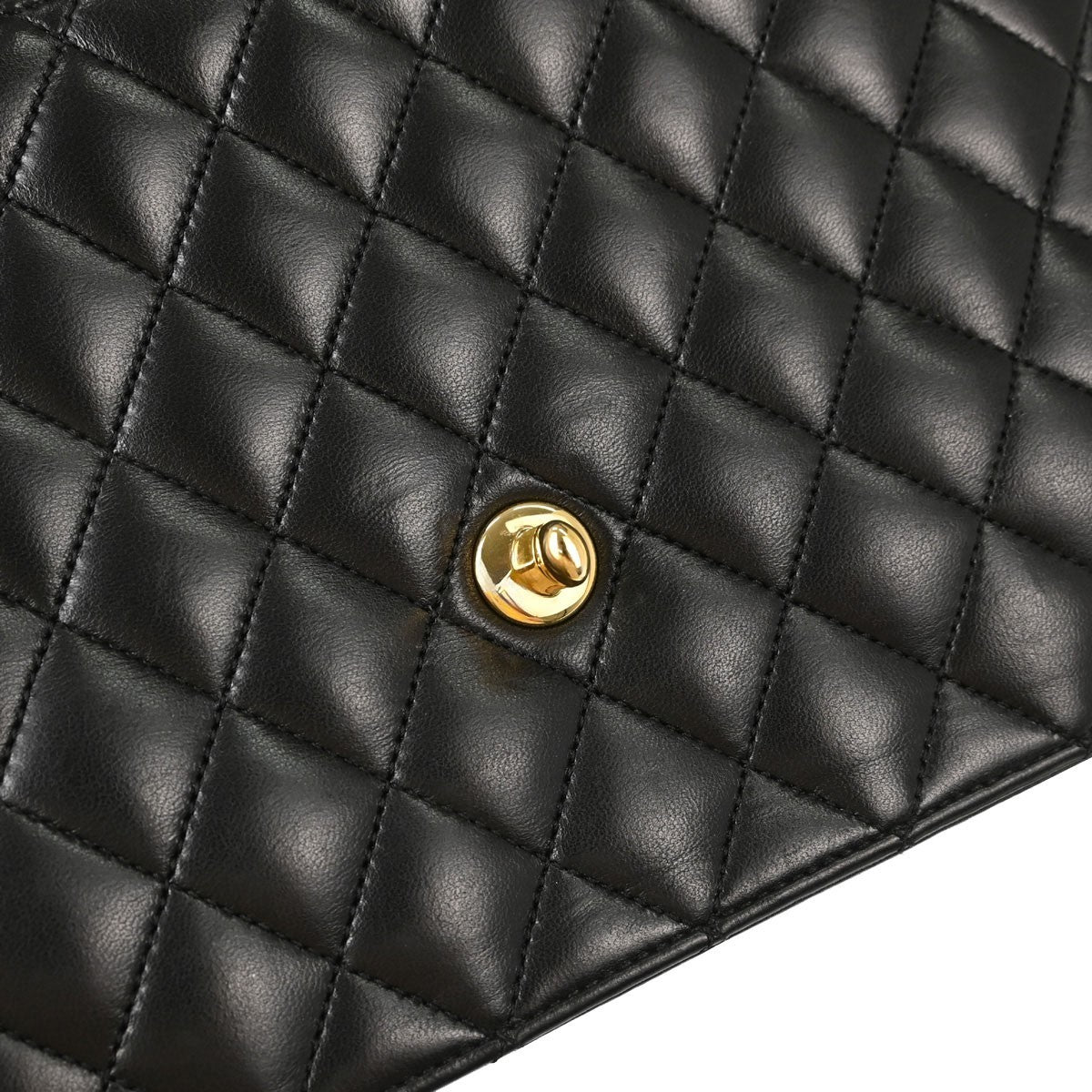 Chanel Turnlock Flap Grosgrain Black Leather Shoulder Bag Bag (Pre-Owned)