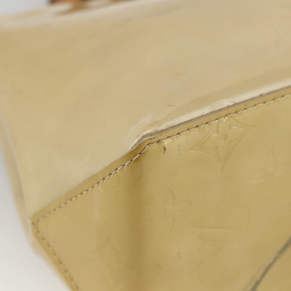Louis Vuitton Reade Monogram Vernis Beige Patent_Leather Handbag (Pre-Owned)