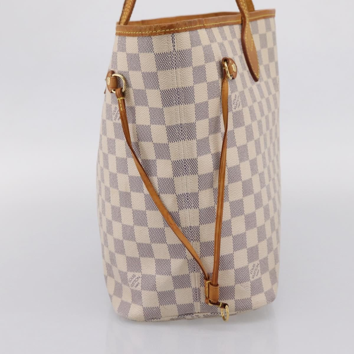 Louis Vuitton Neverfull Damier Beige Canvas Tote Bag Bag (Pre-Owned)