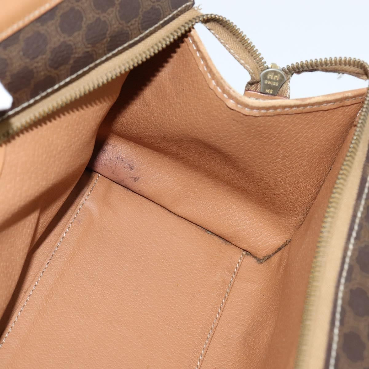 Celine Vintage Macadam Canvas Brown Canvas Tote Bag Bag (Pre-Owned)