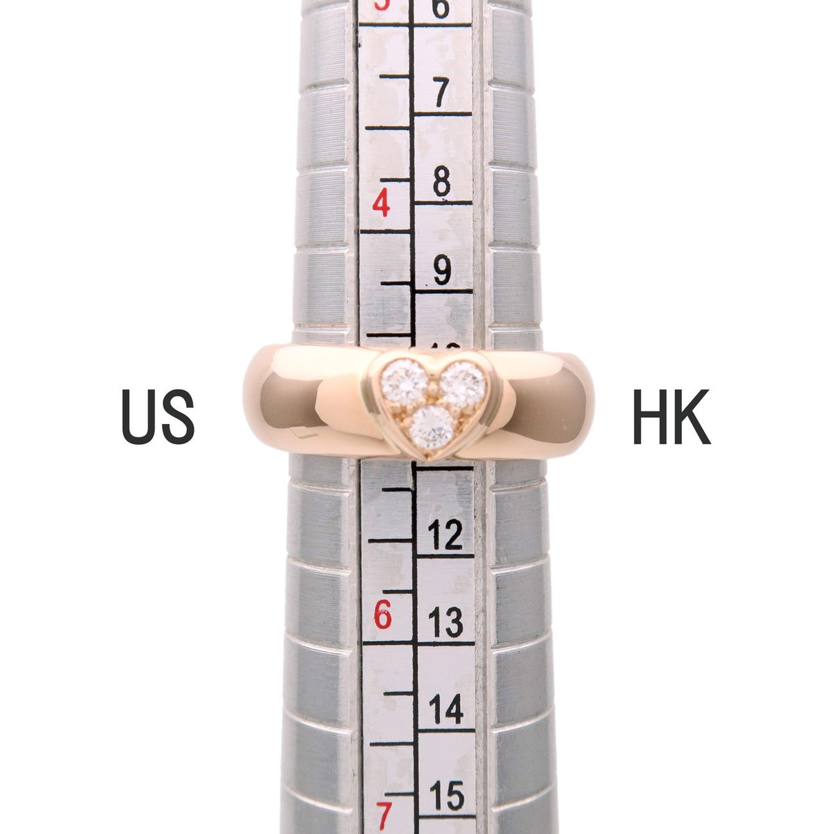 Tiffany & Co. Heart Band 18K Yellow Gold With Diamonds Gold Yellow_Gold Ring Jewelry (Pre-Owned)